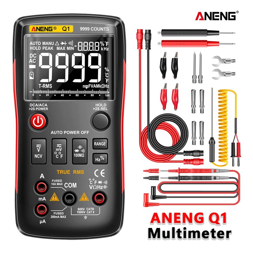 ANENG Q1 digital multimeter tester Ƽ -RMS Digital Ƽ ͷ Button 9999 rm409b ׽ automotive electrical comprobad